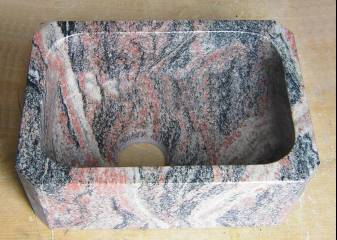 Naturstein Spülbecken Granit Multicolor-C Naturstein Spülbecken Granit Multicolor-C